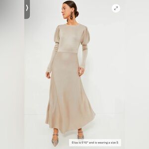 POMANDER PLACE/ Tan Brielle Sweater Dress